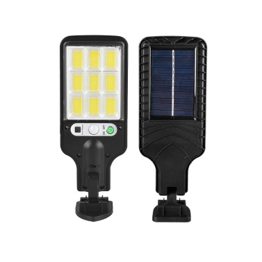 Outdoor Solar Street Lights Automatic LED Street Light Waterproof PIR Motion Sensor 120 Degree Detection for Gardens Paths Lanes