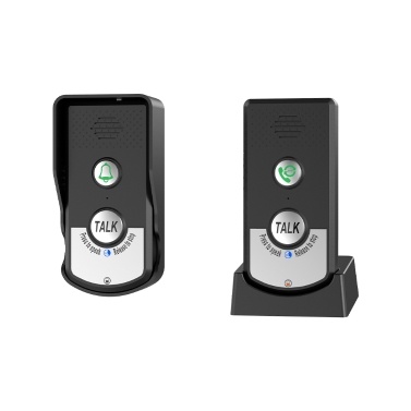 Wireless Doorbell Intercom Rechargeable Smart Intercom Doorbells for Home Real-Time Two-Way Communication 3 Volume Levels 1000m/3280ft Long Distance Waterproof Electronic Doorbell Chime for Home Offic