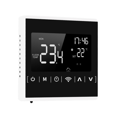 MEIH 85-250V Wi-Fi Smart Thermostat Weekly Programmable Thermostat APP Control Backlight LCD Water Heating Temperature Controller Overheat Protection Anti-freeze Function ℃/ ℉ Switchable