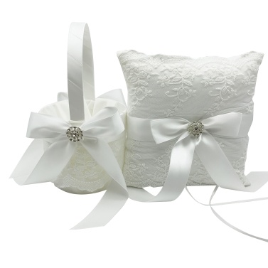 Flower Basket+Wedding Ring Bearer Pillow