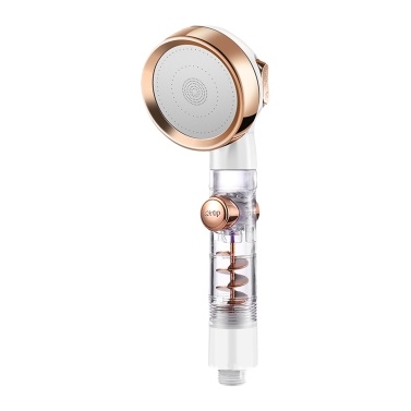Handheld Shower Head with Turbo Fan ON/Off Pause Switch 3-Settings High Pressure Showerhead G1/2 Water Saving Bathroom Shower Head Bath Handheld Shower Head Replacement
