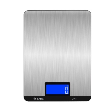 Digital Food Scale 10kg/22lb Rechargeable Digital Kitchen Scale with LCD Display Touch Buttons 7 Units Option 3g/0.1oz Precise Graduation Stainless Steel Digital Scale for Baking Cooking
