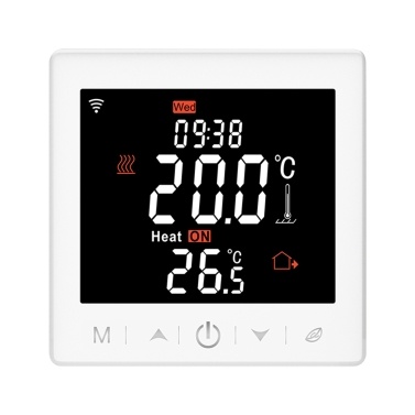 WIFI Water Underfloor Heating 3A Thermostat with Application & Voice Control 3.5 Inch LCD Display Intelligent Programmable Thermostat Child Lock Weather Forecast