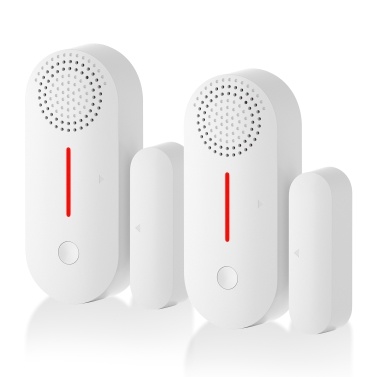 2Pcs Home Security Wireless Magnetic Sensor Door Window Alarm