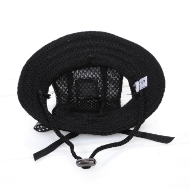 Round Brim Dog Cap Pet Hat Mesh Prorous Sun Cap with Ear Holes for Medium Dogs Puppy