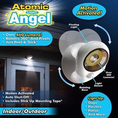36% OFF Original Atomic Angel Cordless Motion Activated LED Light,limited offer $7.99 36% OFF Original Atomic Angel Cordless Motion Activated LED Light,limited offer $7.99
