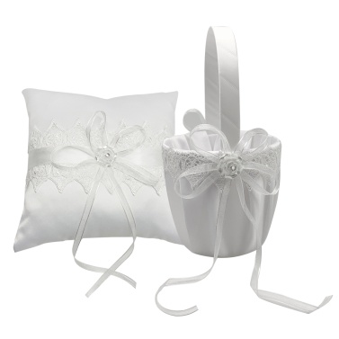 Flower Basket+Wedding Ring Bearer Pillow