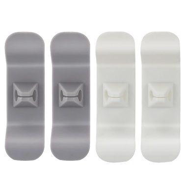 4pcs Cord Organizers Used to Strong Stick on Kitchen Appliances,  Cord Wrapper for Small Home Appliances, Mixer, Blender, Coffee Maker, Pressure Cooker ,Air Fryer and Rice Cooker (2 White + 2 Grey )