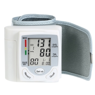 LCD Display Automatic Digital Pulsometer Sphygmomanometer Wrist Pulse Meter