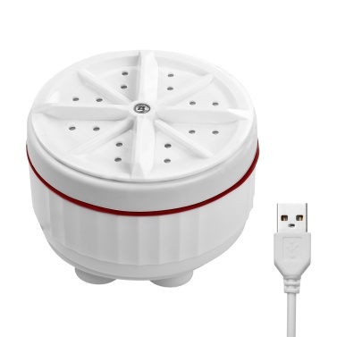 Ultrasonic Turbo Washing Machine Portable Mini Washer with USB Power Supply Suction Cups for Home Travel Business Trip