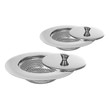 2Pcs Stainless Steel Kitchen Sink Strainer