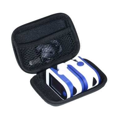 Travel Case for Fingertip Pulse Oximeter PU Shockproof Storage Box