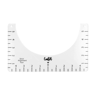 T-Shirt Alignment Ruler Craft Ruler Acrylic T-Shirt Measuring Tool Transparent for Making Fashion Center Design 10*6in