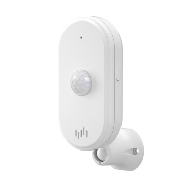 WiFi PIR Motion Sensor Wireless Security Alarm Infrared Movement Detector Sound and Light Alarm Adjustable Angle App Notification Alerts Records 4 Alarm Modes for Home Office
