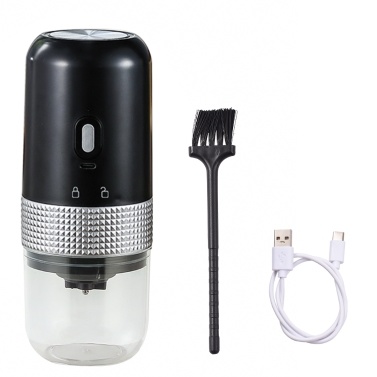 Portable Electric Burr Coffee Grinder 13W 200ml USB Rechargeable Adjustable Setting Cordless Coffee Bean Grinder with Cleaning Brush for Travel Camping Office Household