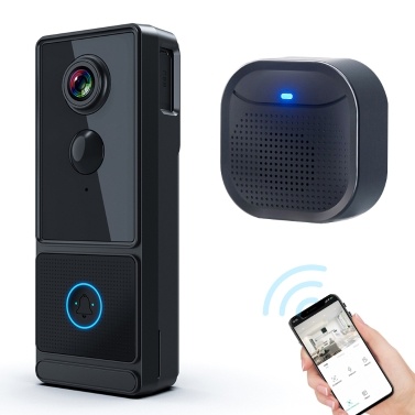 Wireless Smart Video Doorbell Camera 1080P HD Night Vision Cloud Storage IP65 Waterproof Support App Remote Control