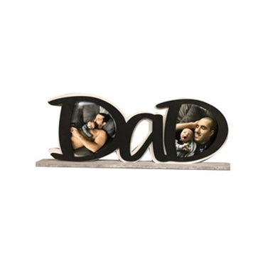Picture Frame Father's Day Decoration Gift Photo Frame DaD/PaPa Shape for Desk Decor Ornaments