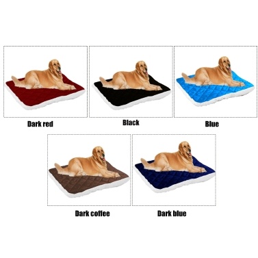 Plush Pet Mat Soft Comfortable Warm Dog Bed Kennel Puppy Cushion Blanket Pet Supplies