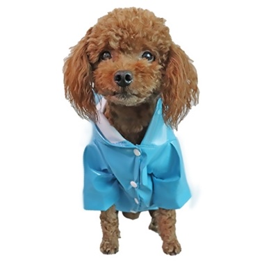 Dog Raincoat Pet Poncho with Reflective Strip Hoodie