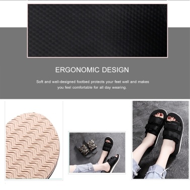 Unisex Anti-Rutsch-Sandalen Gummipantoffel Flache Schuhe mit offenem Zehen-Design Bequemes Fußbett für Wanderungen Sea Beach Camping