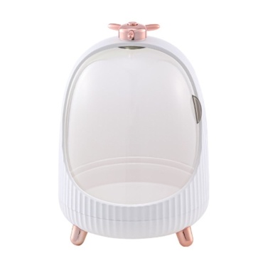 Makeup Storage Organizer Cosmetics Display Case with Drawer LED Light Storage Box and Transparent Cover Display and Easy Organize SkinCare for Bathroom Countertop Bedroom Vanity Desk Travel