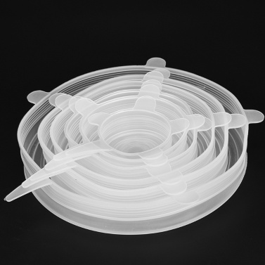 INSTA LIDS 6 PCS Kitchen Silicone Stretch Suction Pot Cooking Stopper Cover
