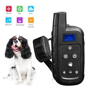 Dog Training Collar Rechargeable Dog Shock Collar Waterproof with Training Modes Beep Vibration Shock