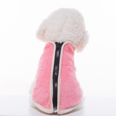 Warm Fleece Dog Pet Vest Jacket Winter Dog High Collar Zipper Clothing for Small Medium Large Dogs