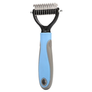 Double-sided Pet Grooming Brush Pet Dematting Comb Undercoat Rake Shedding Brush for Pets Mats & Tangles Removing