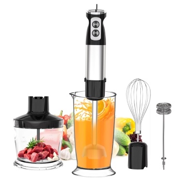 Blender Five Pieces Home 600W Big Power Cooking Machine Handheld Whisk Crush Rod Grinding Cup Meat Grinder Bowl Combination Food Supplement Juicer