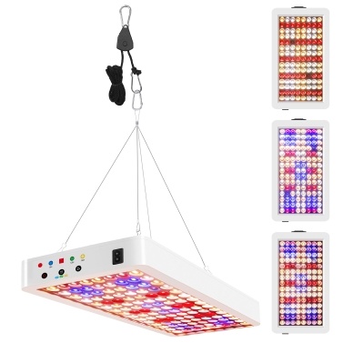 LED Grow Lights for Indoor Plants Full Spectrum Veg Bloom 3 Modes 8H/12H/16H Timer Remote Control Plant Light Seed Starting Seedlings Vegetable Pepper Hanging Growing Lamps
