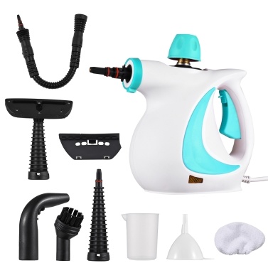 Handheld Steam Cleaner 1050W High Temperature Pressurized Steam Cleaning Machine with 9PCS Accessory Portable Multifunction Steamer for Kitchen Sofa Bathroom Car Window