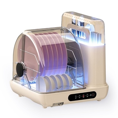 Desktop Disinfection Cupboard All-in-Ane Machine Drain Free Bowls Chopsticks Meals Knives Sticky Plates Drying  Ultraviolet Disinfection Cupboard