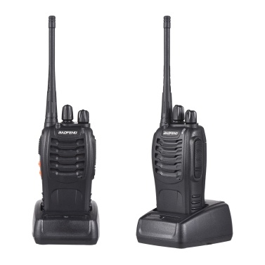 Aoresac Baofeng BF-888s Walkie Talkies 2 Packs Waterproof Rechargeable Long Range Two-Way Radios with Earpieces Portable Handheld Transceiver with Flashlight High Gain Antenna Li-ion Battery
