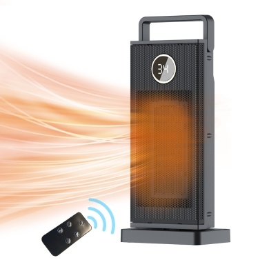 Space Heater 2000W PTC Ceramic Portable Heater Fan with 12H Timer Modes 60 Degrees Oscillation 30 Degrees Tip-Over and Overheat Protection for Bedroom Office Indoor