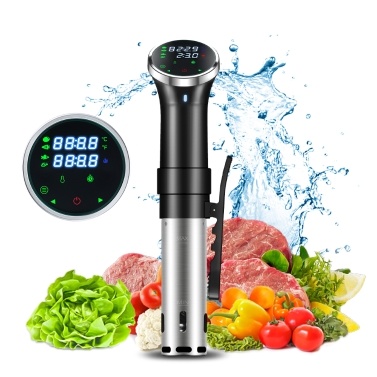 Sous Vide Machine Immersion Circulator Quiet 1100 Watts LCD Touchscreen Accurate Temperature and Time Control Sous Vide Precision Cooker for Meat / Fish / Eggs and Vegetables