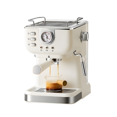Espresso Coffee Machine 20 Bar Stainless Steel Espresso Maker with Milk Frother Steam Wand 2 in 1 850W Semi-Automatic Cappuccino Latte Machine with 1.5L/51oz Removable Water Tank / Coffee Portafilter 