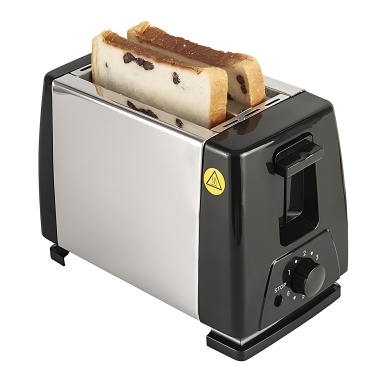 Toaster 2 Slice Wide Slot with 6 Preset Temperature and Timing Small Stainless Steel Bread Toaster with Manual Stop and Removable Crumb Tray for Home Kitchen Office