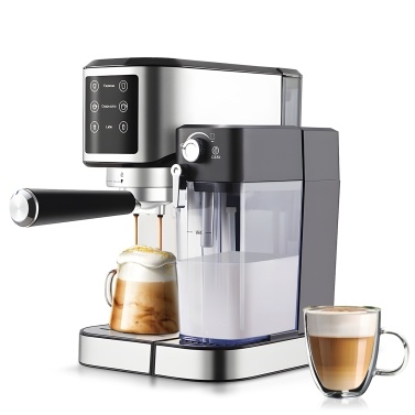 Electric Coffee Machine 1350W 20Bar Mini Coffee Maker 92℃ Smart Brew  with Automatic Milk Frothing System