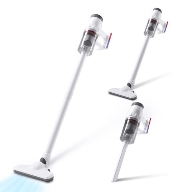 Cordless Stick Vacuum Cleaner for Home Rechargeable Handheld 8000Pa Household 2 Gear Adjustable Vacuum Cleaner with Retractable Stick Flat Nozzle LED Indicator Light 1.2L Removable Dust Bucket