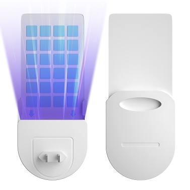 Fly Trap Indoor Safe Non-toxic Physical Repellent for Pregnant and Baby Electric Bug Zapper Plug and Play Mosquito Killer with 5 Disposable Adhesive Papers for Home Hotel School Store