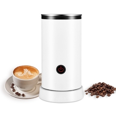 Electric Milk Frother 4-in-1 600W 240ml/8.12oz Hot and Cold Milk Foamer Silent Operation Anti Slip Stainless Steel Milk Steamer for Latte Cappuccinos Macchiato Hot Chocolate Milk