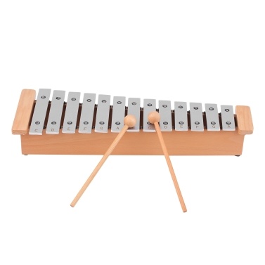 13-Note Glockenspiel with Wooden Sticks