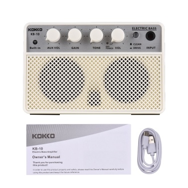 KOKKO KB-10 10W Small Electric Bass Amp - Portable Practice Speaker