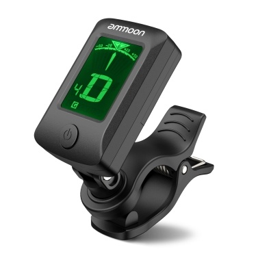 ammoon AT-07 Digital Electronic Clip-On Tuner LCD Screen for Guitar Chromatic Bass Ukulele C/ D Violin