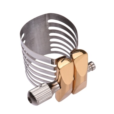 Muslady Single Screw Adjustment Saxophone Ligature Compact Durable Sax Ligature for Tenor Saxophone
