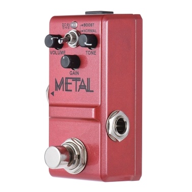 ammoon Nano Series Guitar Effect Pedal Heavy Metal Distortion True Bypass Aluminum Alloy Body