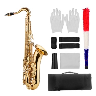Bb Tenor Saxophone - Brass Body with Gold Lacquered Surface