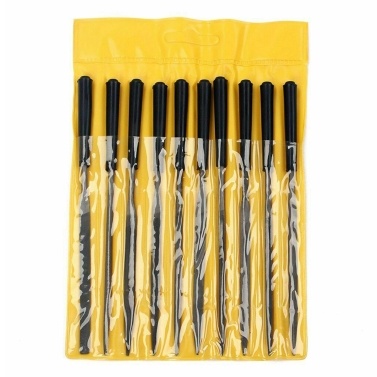 10pcs Guitar Frets Nuts File Set Polished File  Guitar Repairing Tools Professional Guitar Luthier Tool for Stringed Musical Instrument