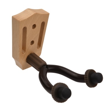 Beech Wood Guitar Wall Mount Hanger Wall Hook Holder Stand with Iron Steadying Bars for Electric Acoustic Guitar Bass Violin Mandolin Ukulele